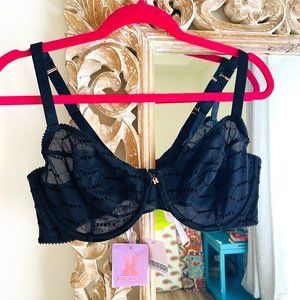 Savage X Fenty: Flocked Logo Unlined Bra